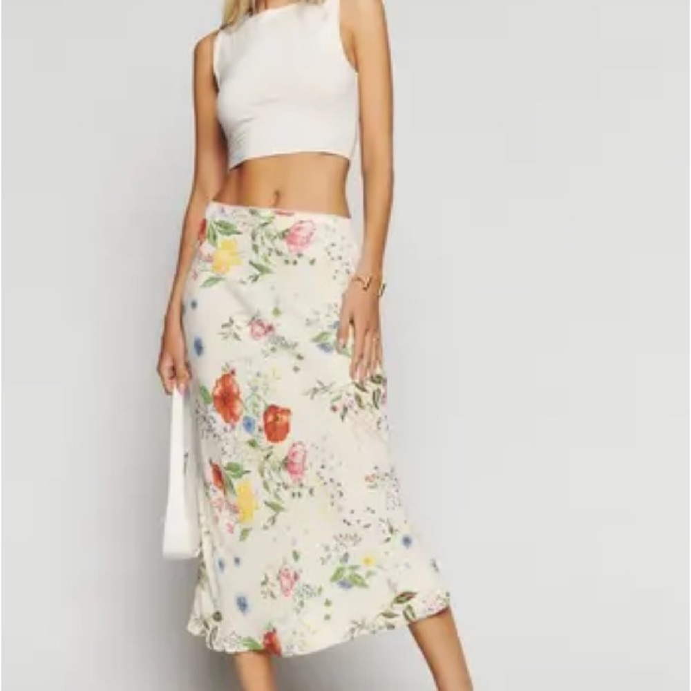 Reformation Layla Skirt (Floral Print)
